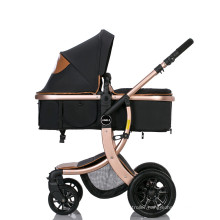 China factory multi-function aluminium alloy fashion style folding baby pram stroller with cushion washable